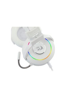 REDRAGON Redragon H320 Lamia2 USB RGB 7.1 Virtual Surround Gaming Headset - 3D Sound Effect With Headset Stand - Fixable mic - White  - Image 4