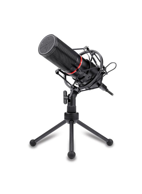 GM300 USB Gaming Microphone, Computer PC Laptop Condenser Mic with Tripod Stand, Pop Filter, Shock Mount, Volume Control/Mute Button, for Streaming/Podcast/Studio Recording/YouTube/Skype