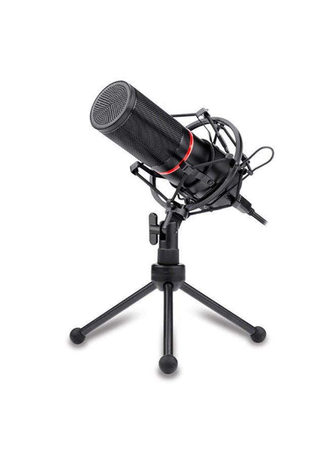 REDRAGON - GM300 USB Gaming Microphone, Computer PC Laptop Condenser Mic with Tripod Stand, Pop Filter, Shock Mount, Volume Control/Mute Button, for Streaming/Podcast/Studio Recording/YouTube/Skype - Image 1
