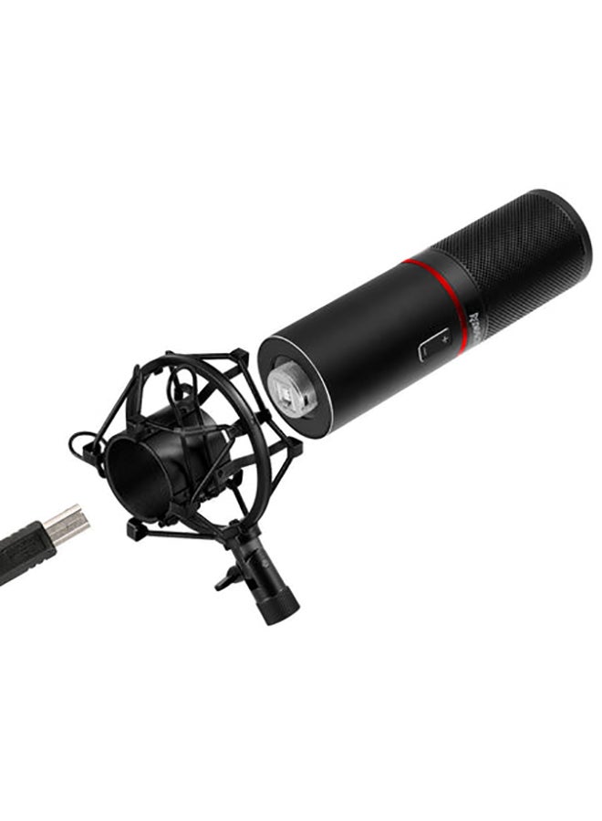 REDRAGON - GM300 USB Gaming Microphone, Computer PC Laptop Condenser Mic with Tripod Stand, Pop Filter, Shock Mount, Volume Control/Mute Button, for Streaming/Podcast/Studio Recording/YouTube/Skype - Image 1