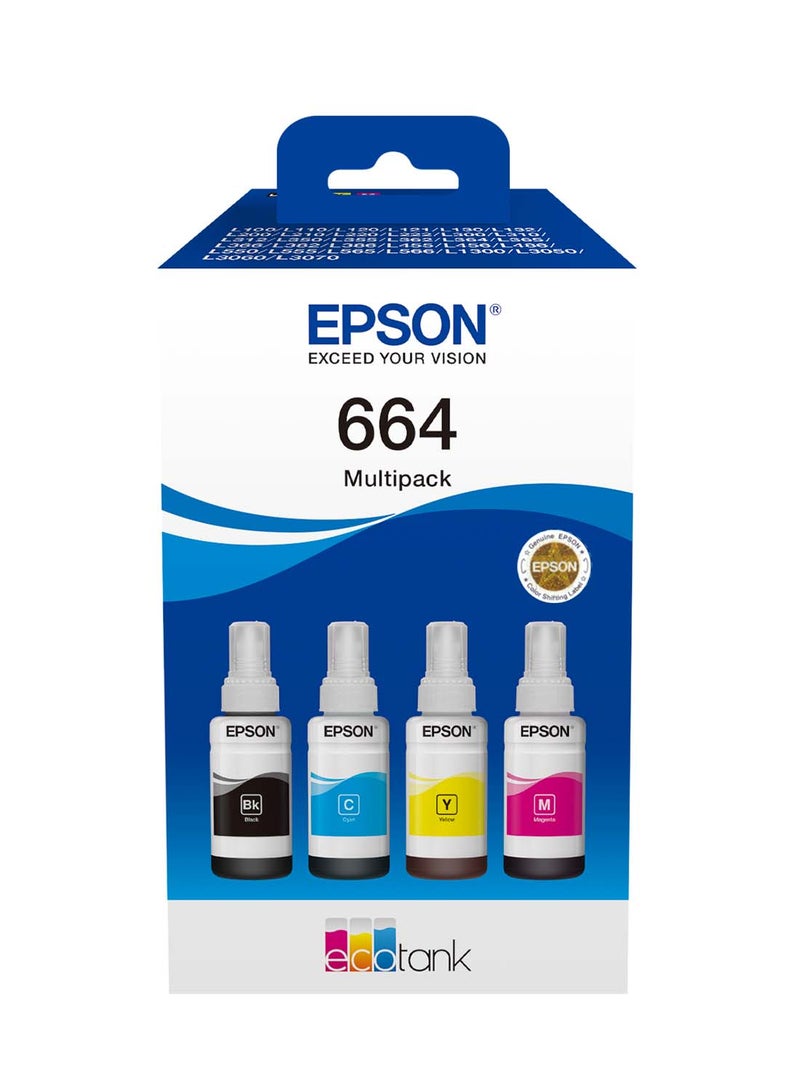 664 Ecotank 4-Colour Multipack Multicolour - v1653308177/N53326481A_1