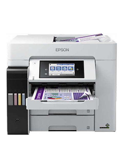 Ecotank L6580 Office Ink Tank Printer A4 Colour 4-In-1 Printer With ADF, Wi-Fi And Smart Panel Connectivity And Lcd Screen Black
