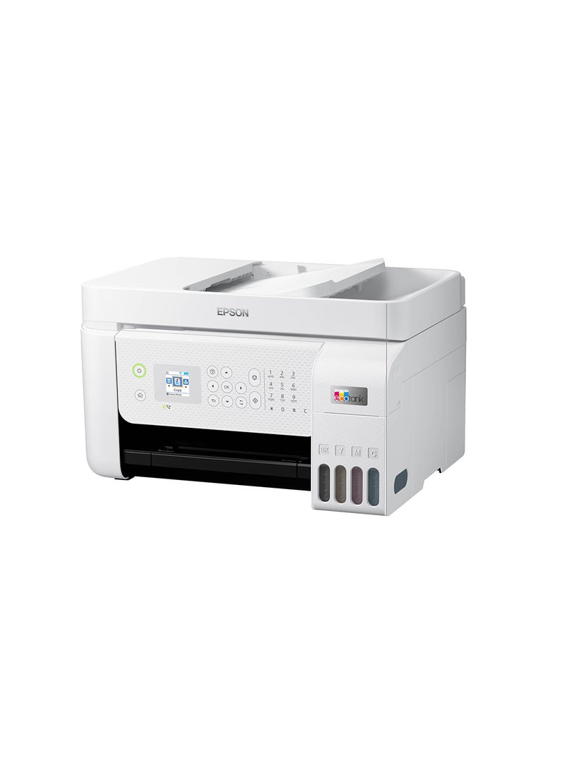 EPSON - Ecotank L5296 Office Ink Tank Printer, Print, Scan, Copy, Fax, 180 Nozzles Black & 59 Nozzles per Color, Up to 5760 x 1440 DPI Resolution, Epson Micro Piezo Print Head White - Image 1