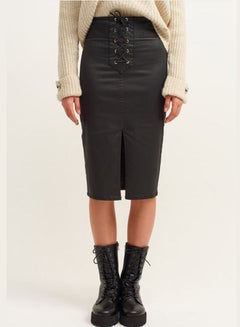 أو إكس إكس أو Embroidery Detailed Skirt Black  - Image 2