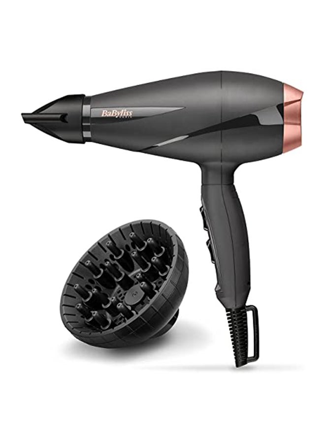 babyliss Smooth Pro Hair Dryer 6709De 2100 Watt Black/Rose Gold  - Image 3
