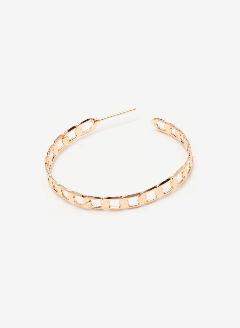 R&B - Metallic Hoop Earrings - Image 1