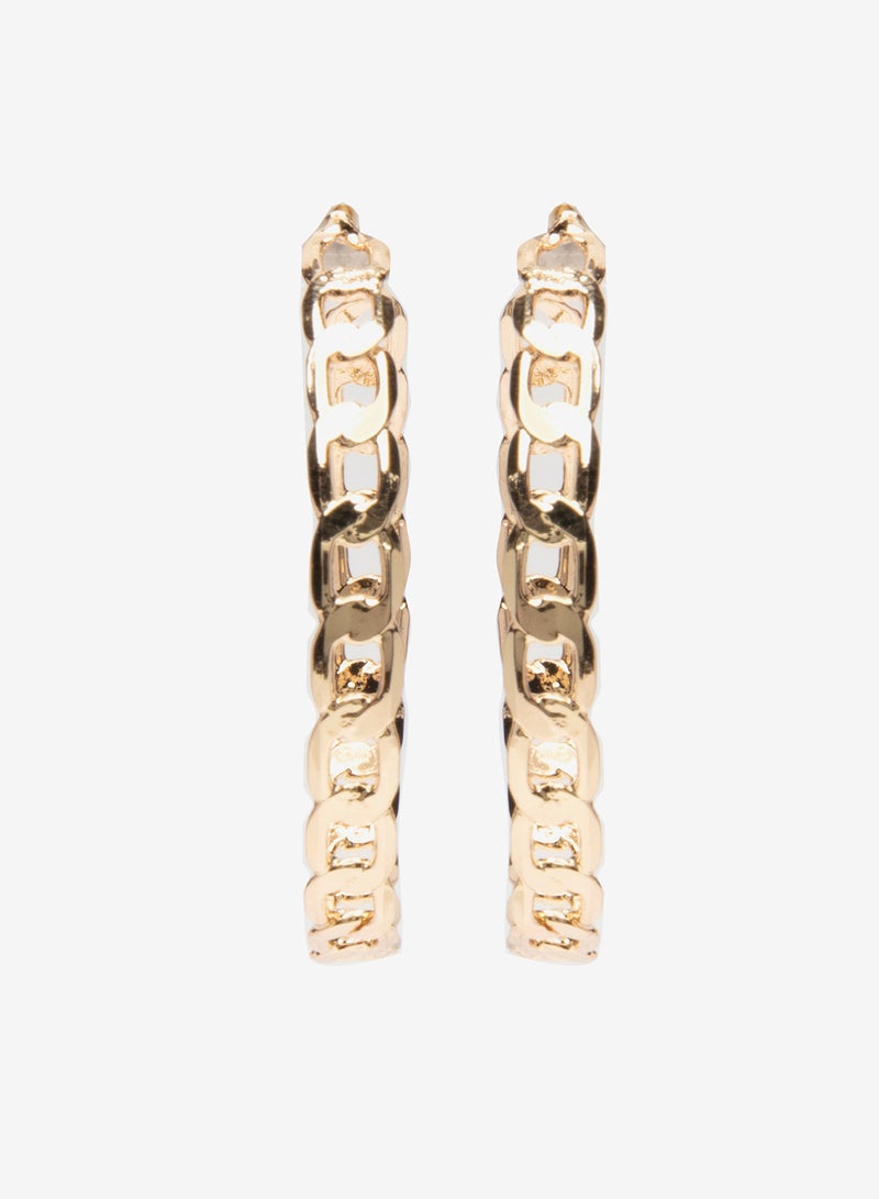 R&B - Metallic Hoop Earrings - Image 1