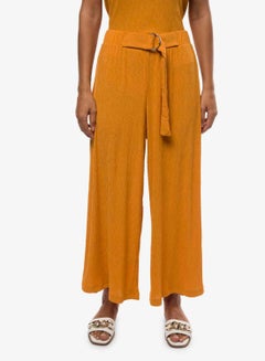 Women's Pleat Detail Culottes Mustard
