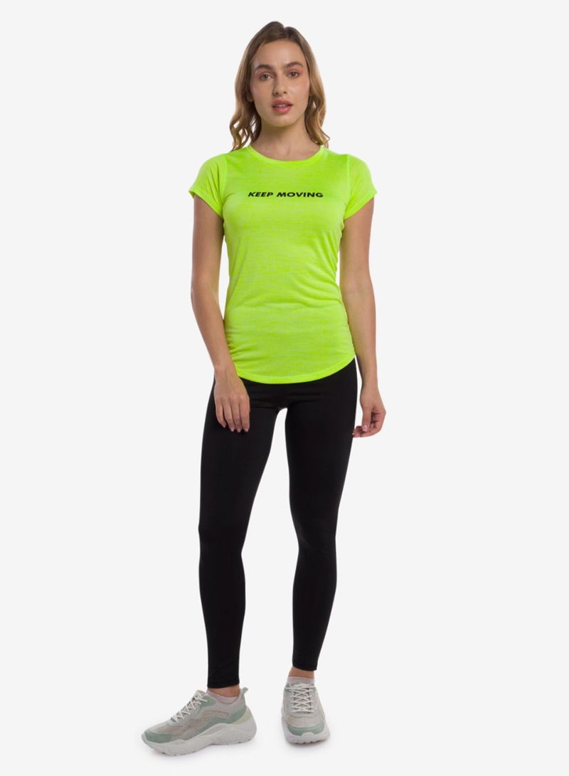 R&B Round Neck T-Shirt Yellow  - Image 2
