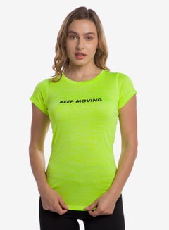 R&B Round Neck T-Shirt Yellow  - Image 1