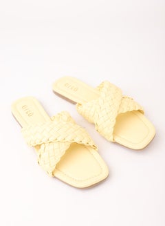 Aila Casual Flat Sandals Yellow  - Image 2