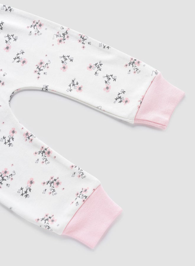 Zarafa Baby Girls Pyjama Bottoms Ivory/Light Pink  - Image 3