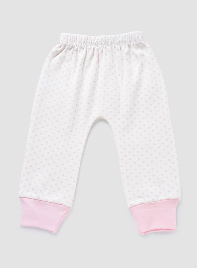 Zarafa Baby Girls Pyjama Bottoms White/Pink  - Image 2