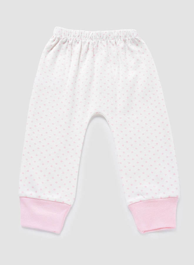 Zarafa Baby Girls Pyjama Bottoms White/Pink  - Image 3