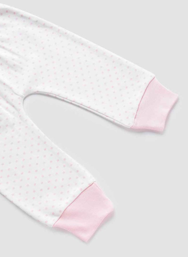 Zarafa Baby Girls Pyjama Bottoms White/Pink  - Image 5