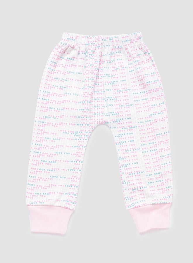 Zarafa Baby Girls Pyjama Bottoms Pink/Ivory  - Image 1