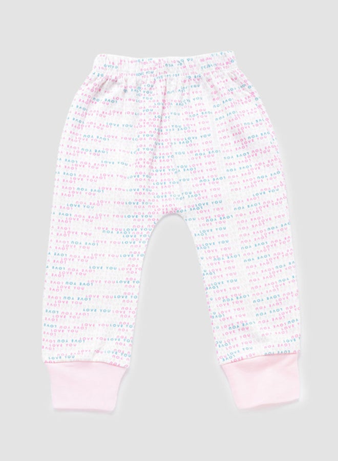 Zarafa Baby Girls Pyjama Bottoms Pink/Ivory  - Image 2