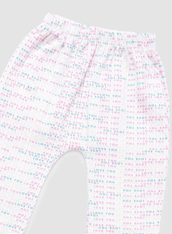 Zarafa Baby Girls Pyjama Bottoms Pink/Ivory  - Image 3