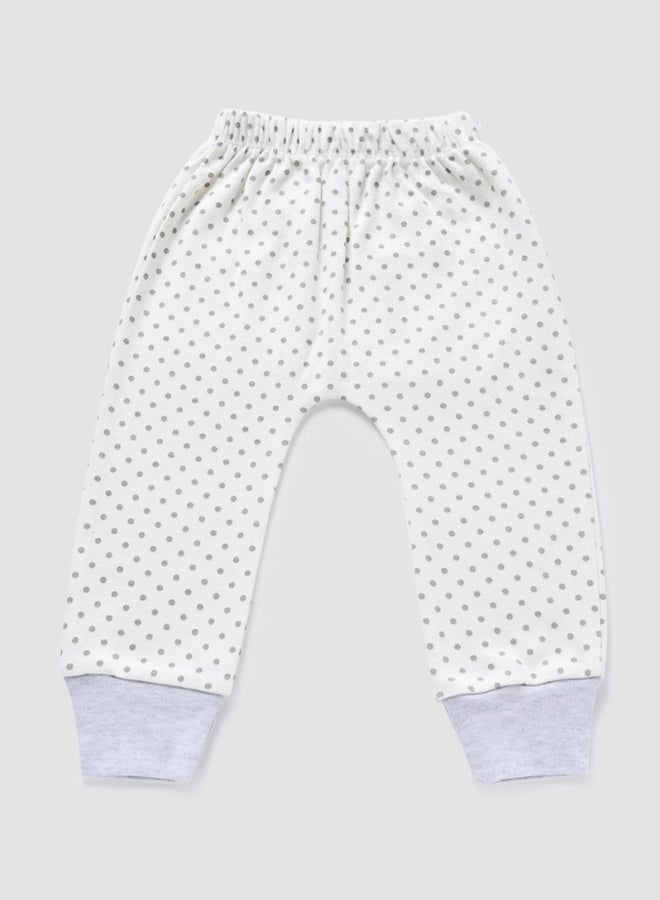 Zarafa Mid Rise Comfortable Pyjamas White/Grey  - Image 1