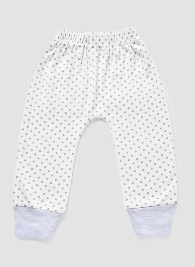 Zarafa Mid Rise Comfortable Pyjamas White/Grey  - Image 2