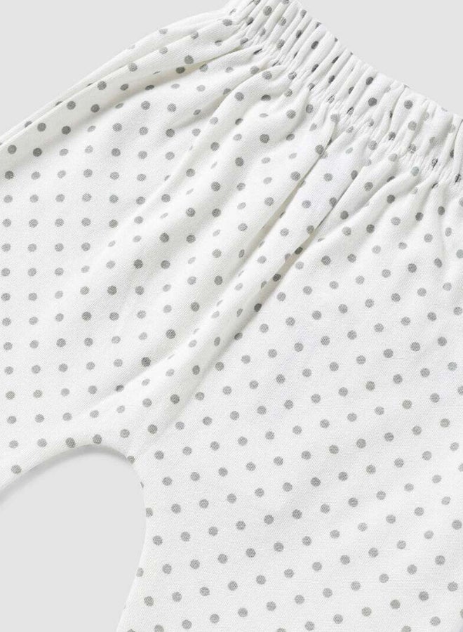 Zarafa Mid Rise Comfortable Pyjamas White/Grey  - Image 3