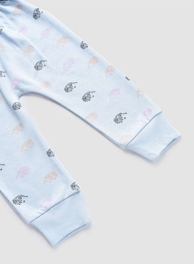 Zarafa Mid-Rise Floral Printed Pyjama Arctic Blue  - Image 3