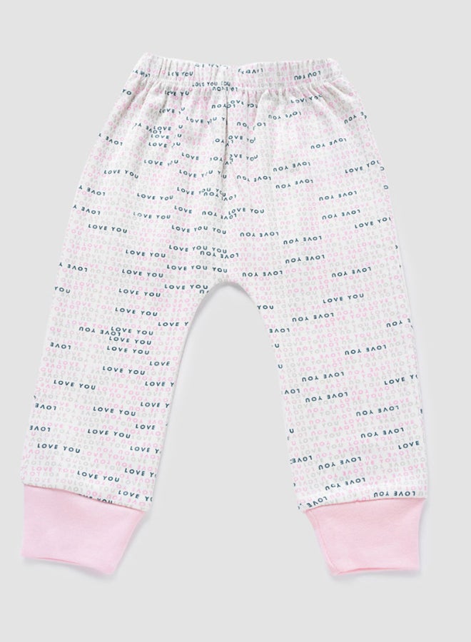 Zarafa Baby Girls Pyjama Bottoms Pink/White  - Image 1