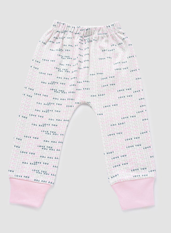 Zarafa Baby Girls Pyjama Bottoms Pink/White  - Image 2