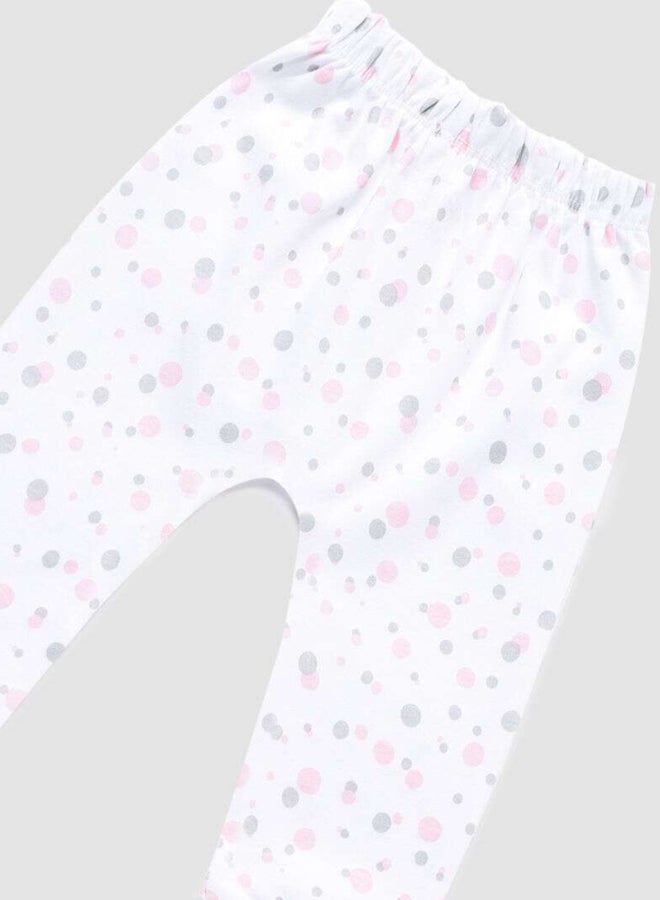 Zarafa Baby Girls Pyjama Bottoms Pink/Bright White  - Image 3