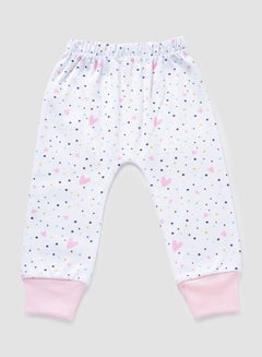 Zarafa Baby Girls Pyjama Bottoms Ivory/Baby Pink  - Image 2