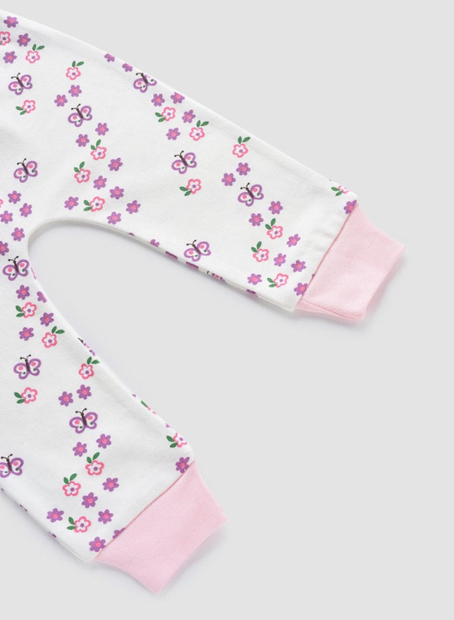 Zarafa Baby Girls Pyjama Bottoms Dark Pink/White  - Image 3