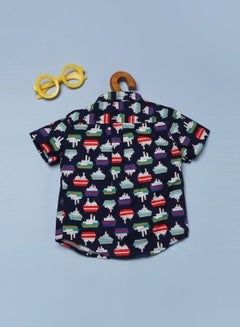 Zarafa Casual Printed Shirt Blue Aop  - Image 2