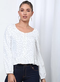 WHITE POLKA DOT