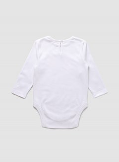 Zarafa Baby Girls  Round Neck Long Sleeve Pyjama Set Aop Star White  - Image 3