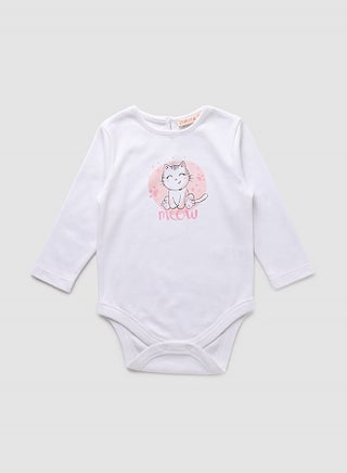 Baby Girls  Round Neck Long Sleeve Pyjama Set Aop Star White - v1653320057/N46435412V_1