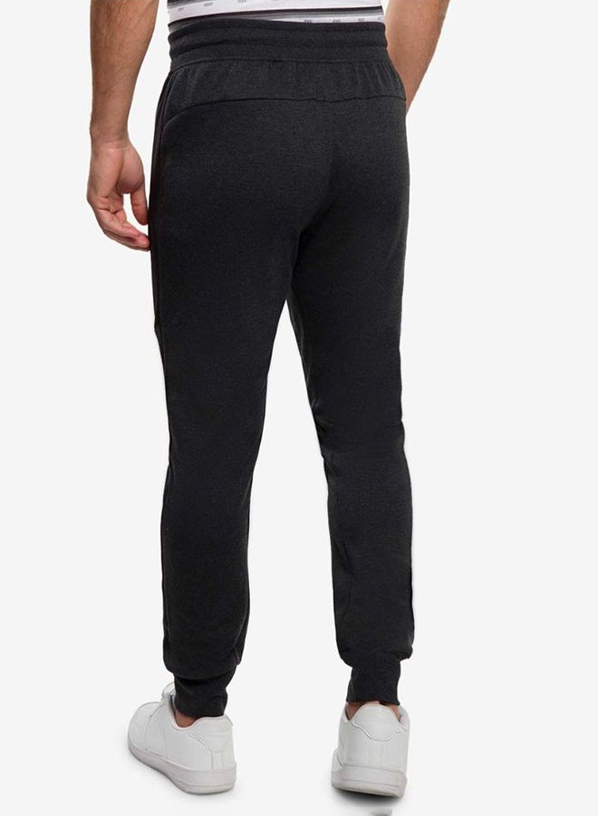 R&B Men's Slim Fit Textured Joggers Black  - Image 2