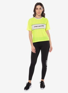 R&B Start Moving Printed Boxy T-Shirt Green  - Image 2