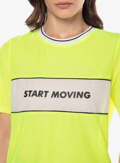R&B Start Moving Printed Boxy T-Shirt Green  - Image 4