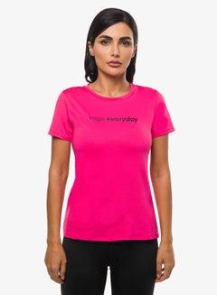 R&B Printed Comfortable T-Shirt Fuchsia  - Image 1