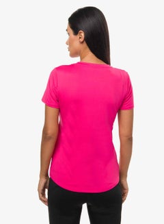 R&B Printed Comfortable T-Shirt Fuchsia  - Image 3