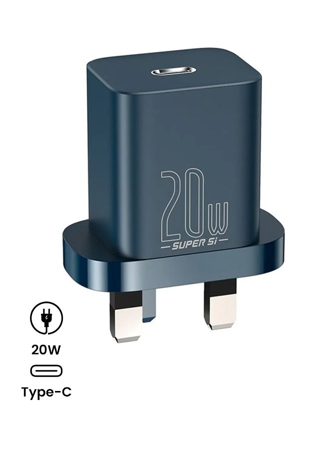 Baseus 20W Super S1 Quick Travel Charger Blue - Image 2