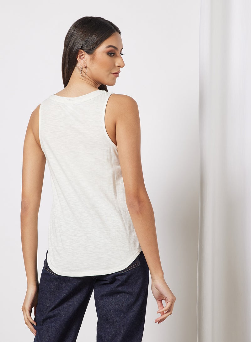 Aila Comfortable Stylish Top white/blue multicolor - Image 2