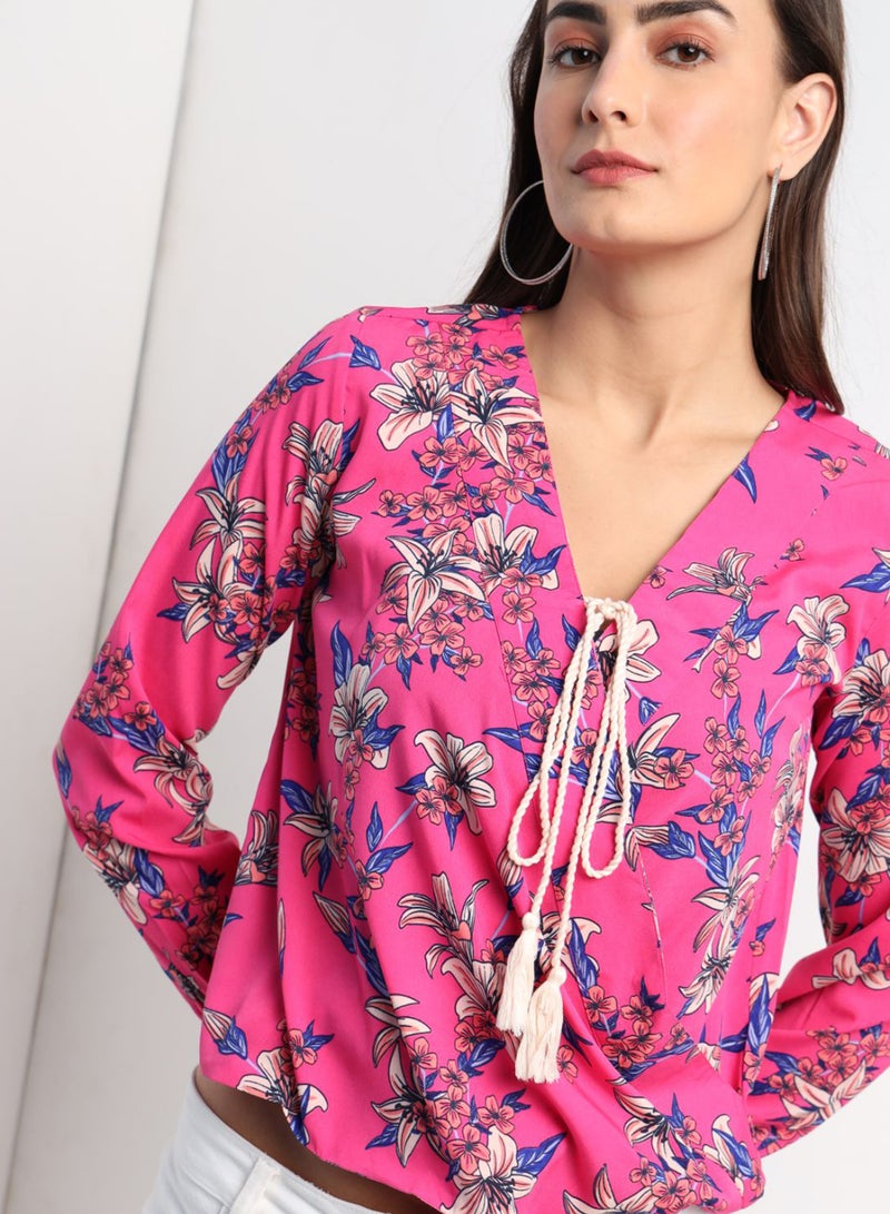 Aila Comfortable Stylish Top Pink  - Image 4