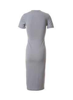 Casual Short Sleeve Bodycon Midi Solid Knit Dress 62 Lite Grey - v1653327183/N48136961V_2