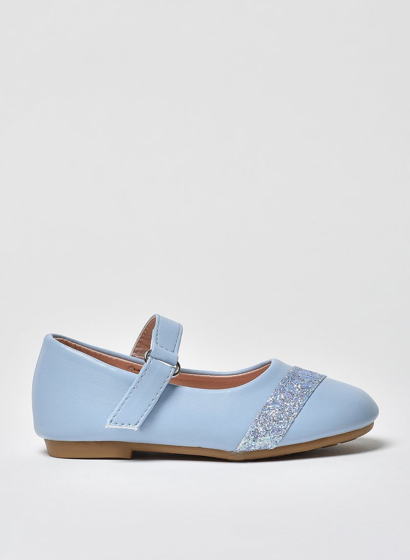 Aila - Dyed Pattern Flat Ballerinas Blue - Image 1