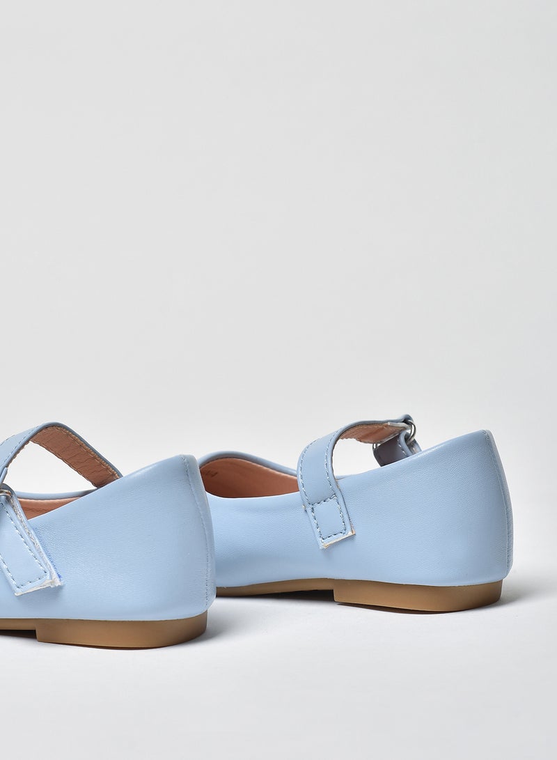 Aila - Dyed Pattern Flat Ballerinas Blue - Image 1