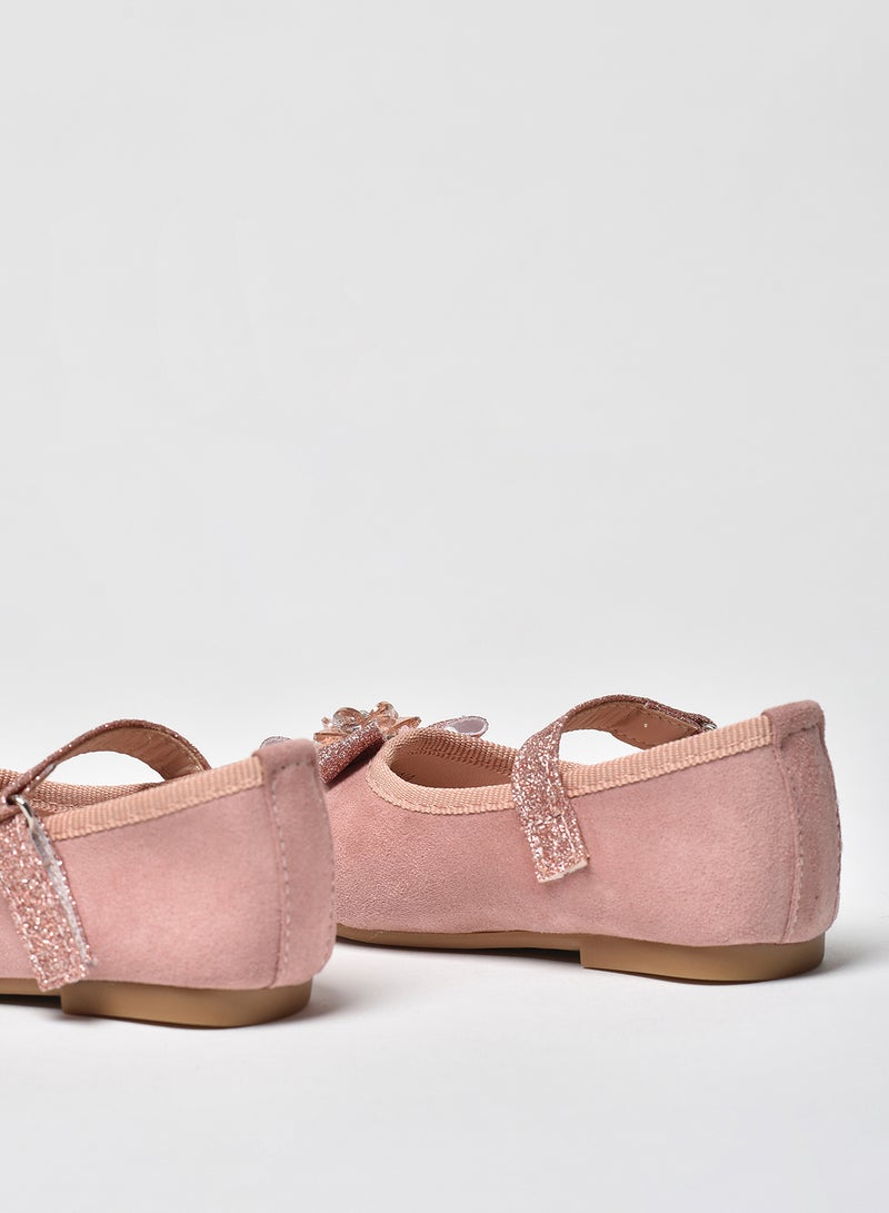 Aila - Dyed Pattern Flat Ballerinas Pink - Image 1