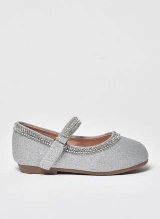 Dyed Pattern Flat Ballerinas Silver - v1653327197/N48482279V_1