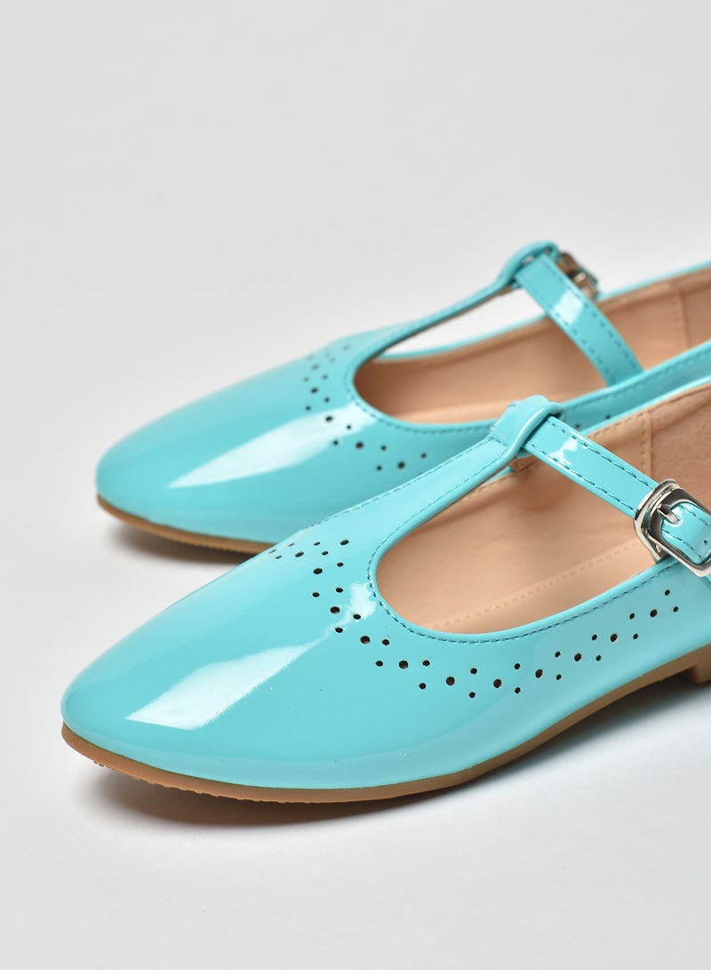 Dyed Pattern Flat Ballerinas Green - v1653327229/N48482715V_3