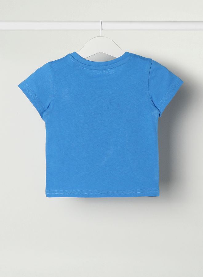 Baby Boys Crew Neck Short Sleeve T-Shirt Cobalt Blue